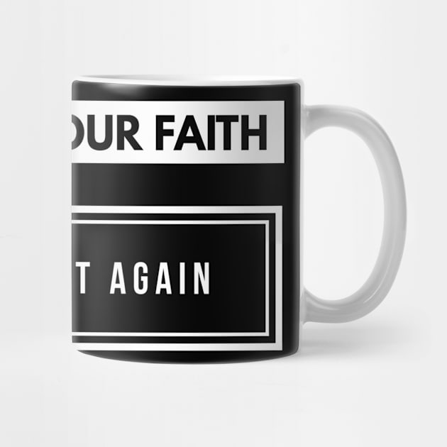 Activate Your Faith Take Heart Again Christian Shirt | Jesus Tshirt by Happy - Design